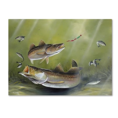 Geno Peoples 'Speckled Trout' Canvas Art,35x47